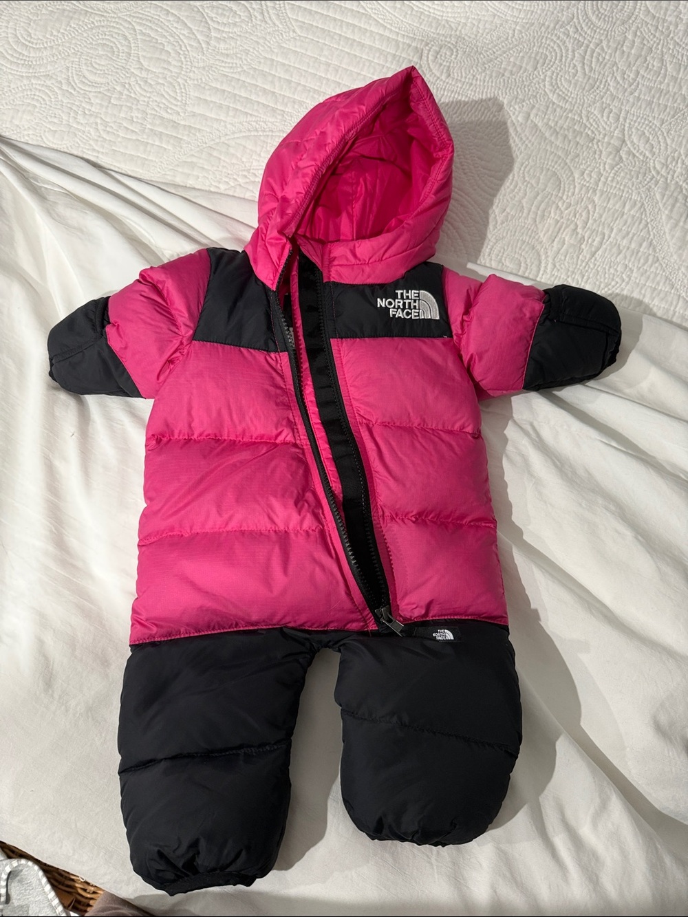 The North Face Infant Puffy Snowsuit - Pink & Black